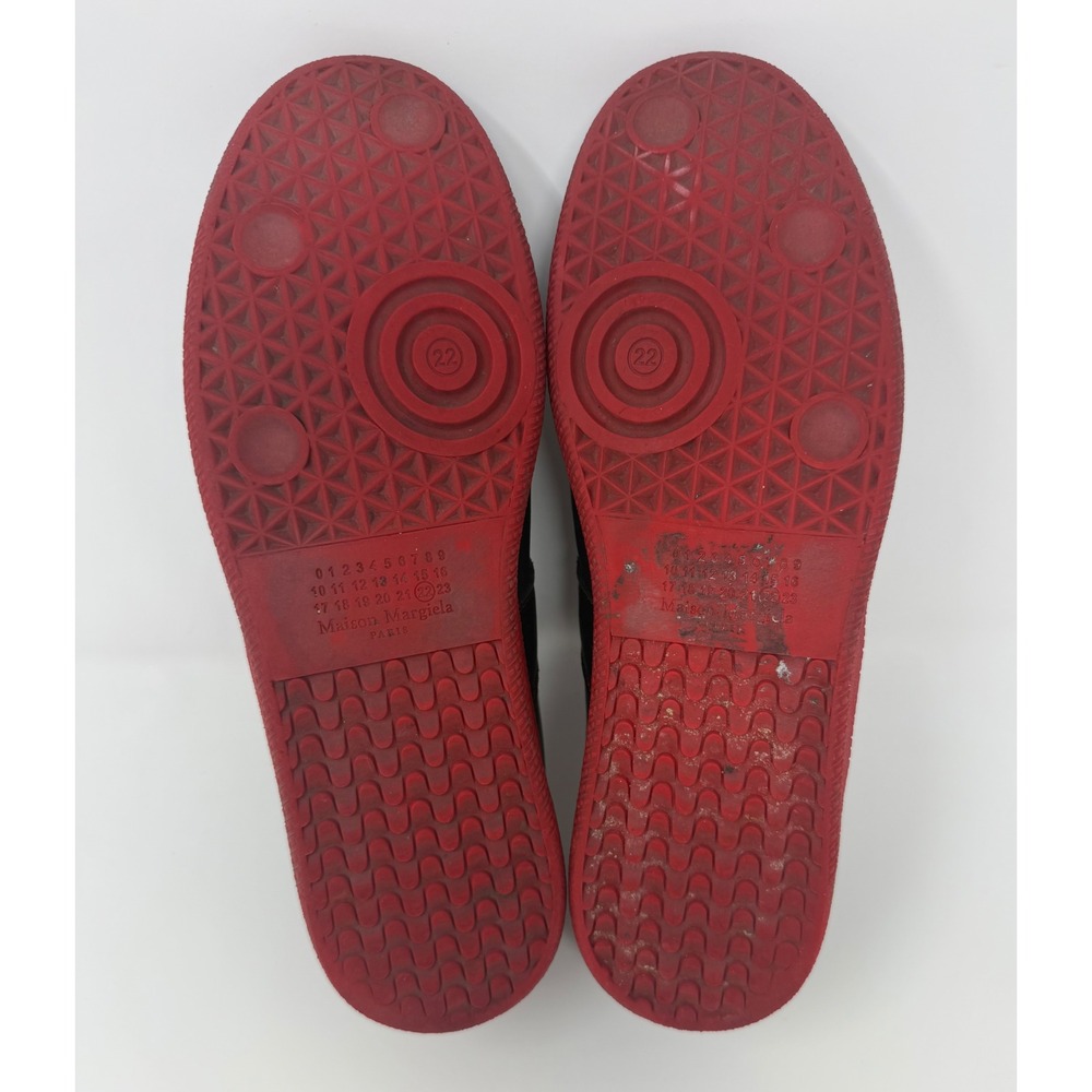 Maison Margiela Replica GAT Leather Sneaker Black Red Size 10 US 43 EU - Picture 6 of 9